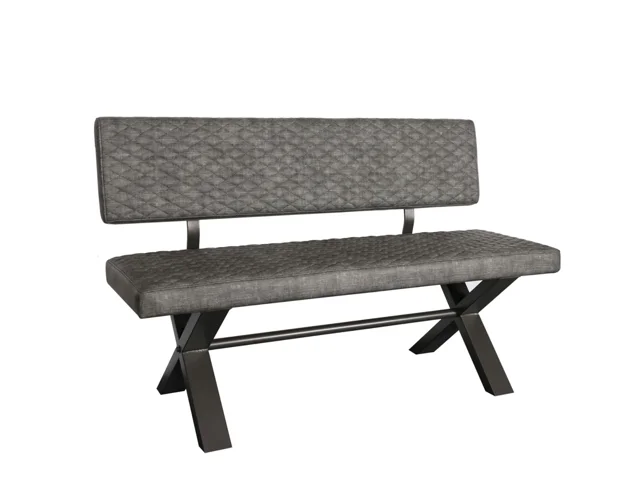140 UPHOLSTERED BENCH WITH BACK