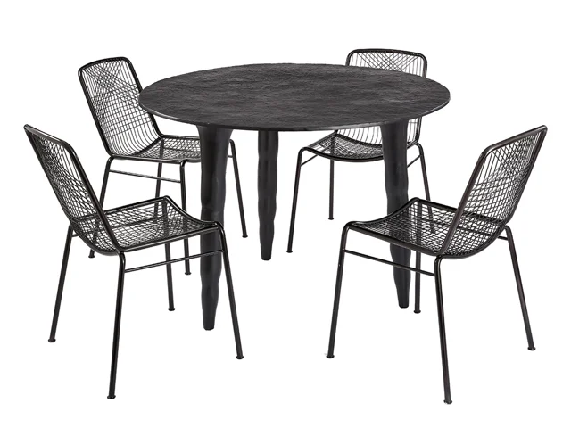 ARCHER DINING TABLE & 4 ZIGGY DINING CHAIRS