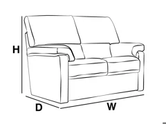 2 SEATER SOFA POWER DOUBLE RECLINER