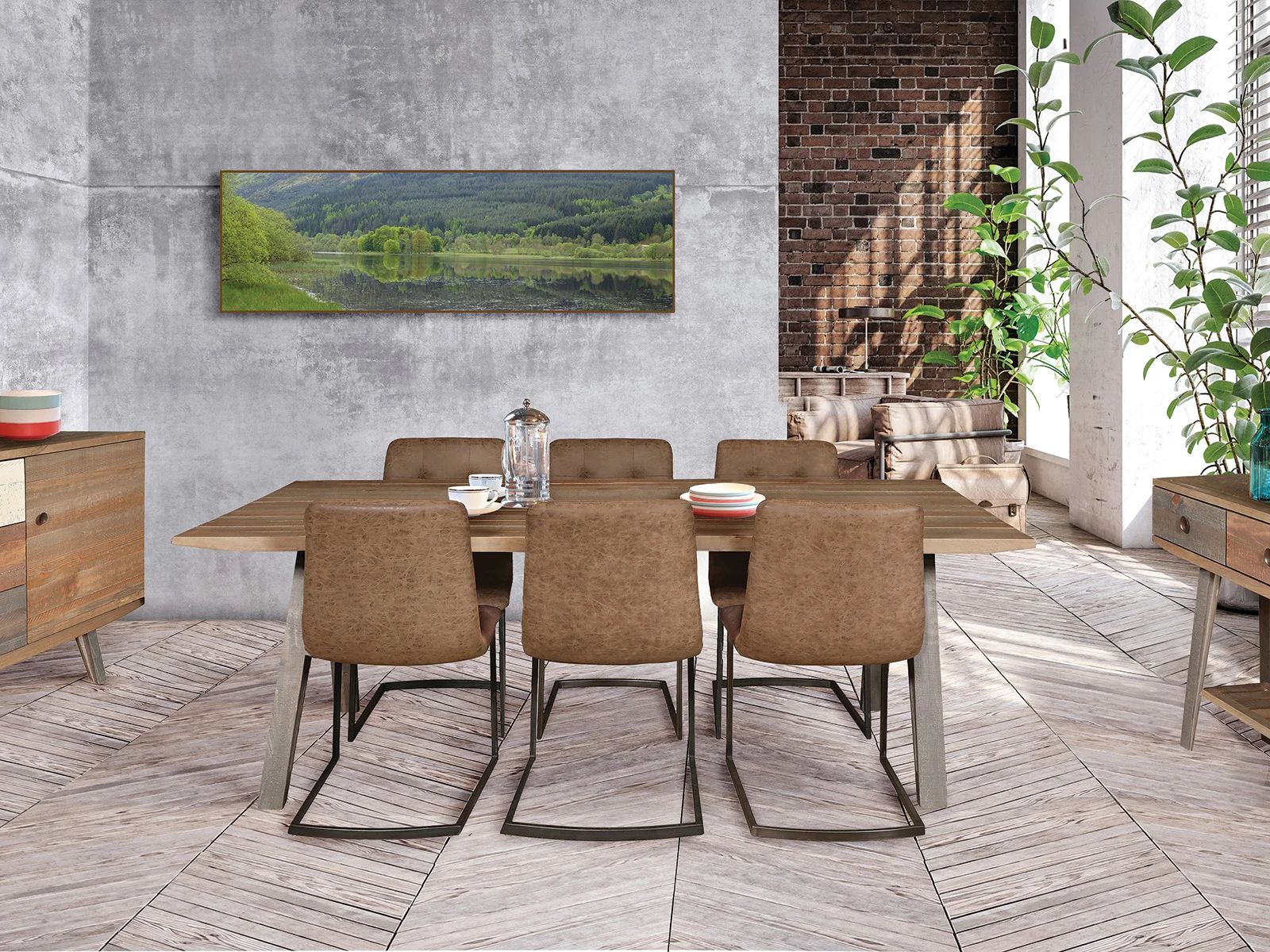 The range dining discount table and chairs