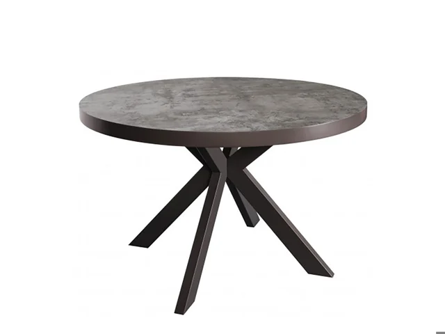 120 ROUND DINING TABLE STONE EFFECT