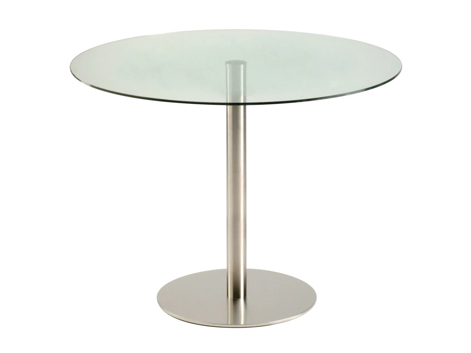 80cm round glass dining outlet table