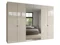 6 DOOR HINGED WARDROBE WITH 2 CENTRE MIRROR DOORS