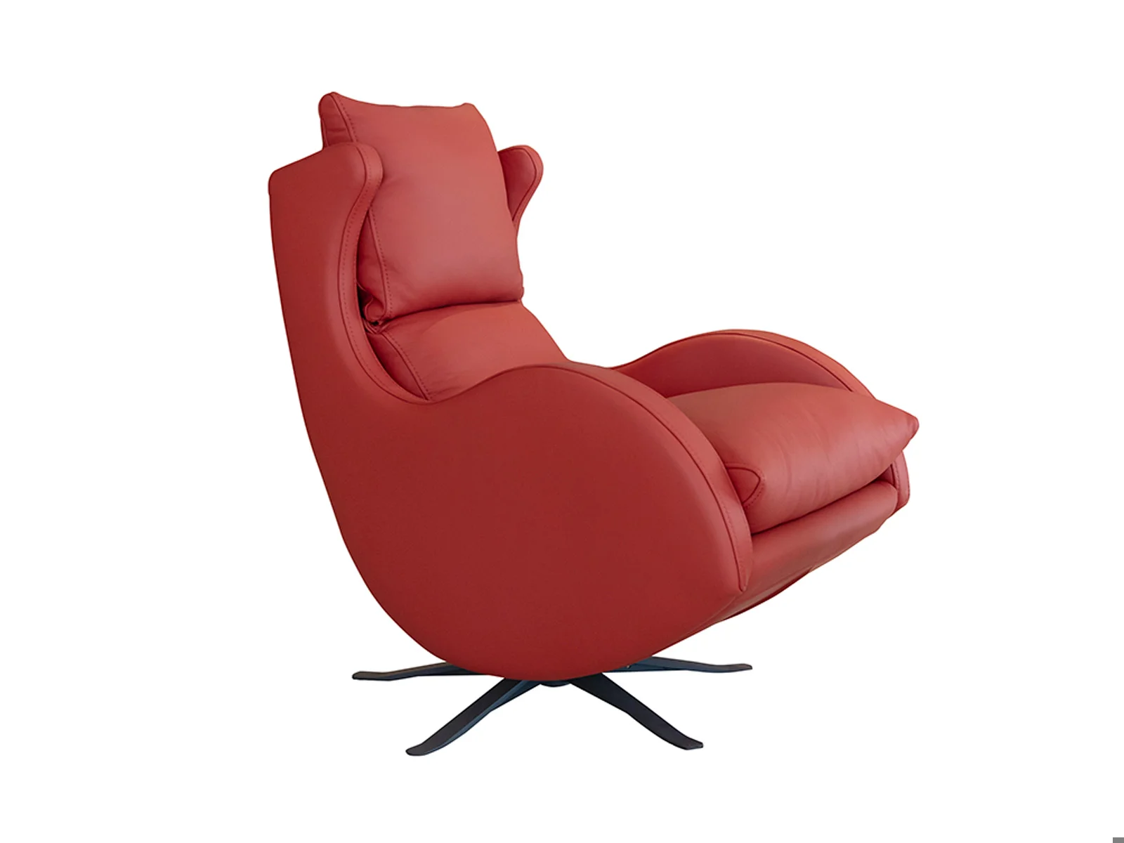 Rocker And Swivel Armchair - Leather