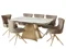 DINING TABLE & 6 TAY CHAIRS IN MOCHA