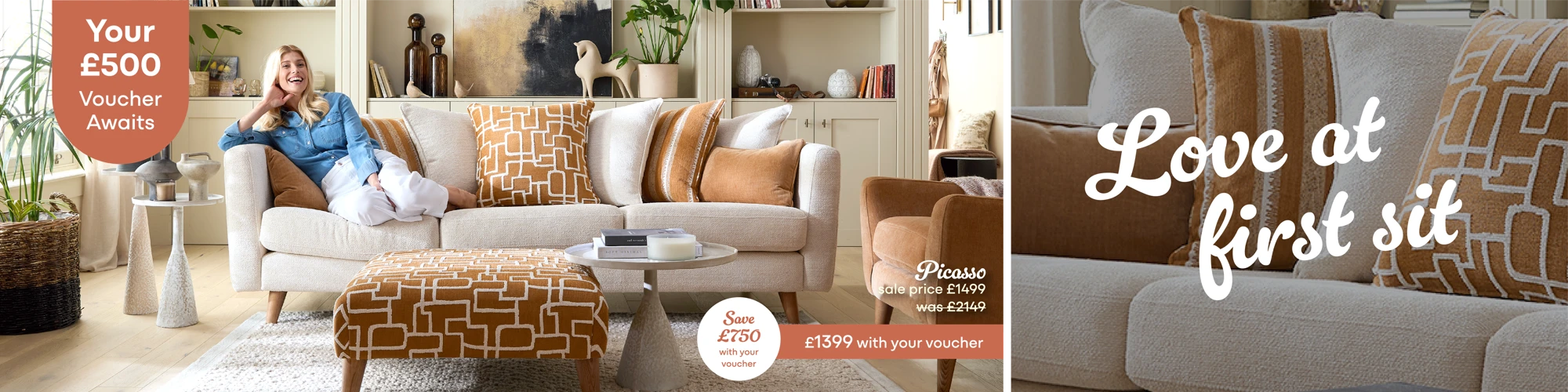 Love at first sit Voucher Banners